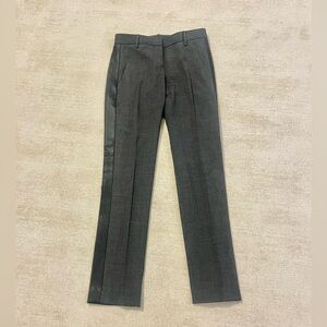 Theory Nabiki C Magistrate Gray Wool Tuxedo Stripe Pants sz 0 retail $490.